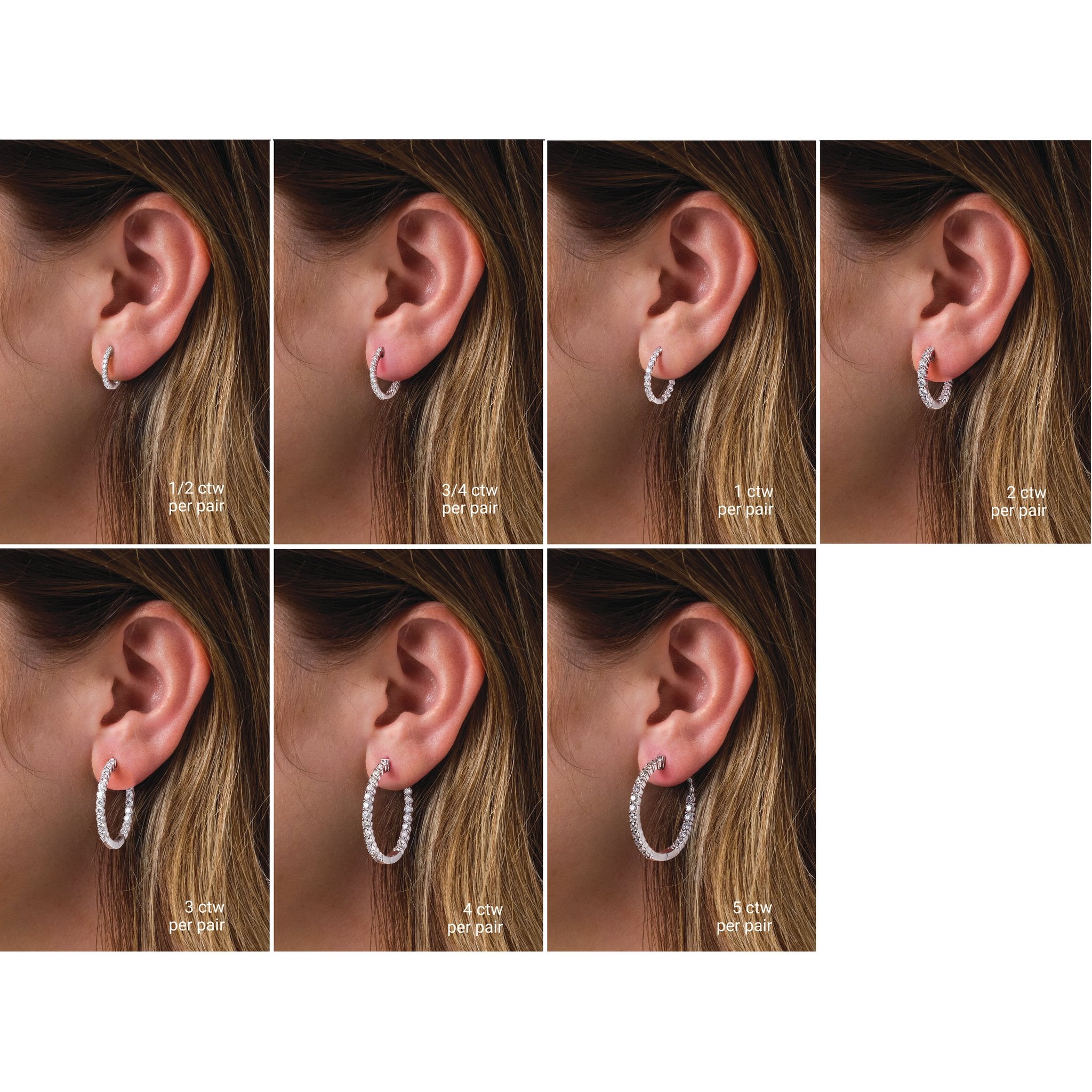 Diamond Hoop Earrings