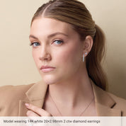 Diamond Hoop Earrings