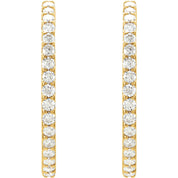 Diamond Hoop Earrings