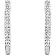 Diamond Hoop Earrings