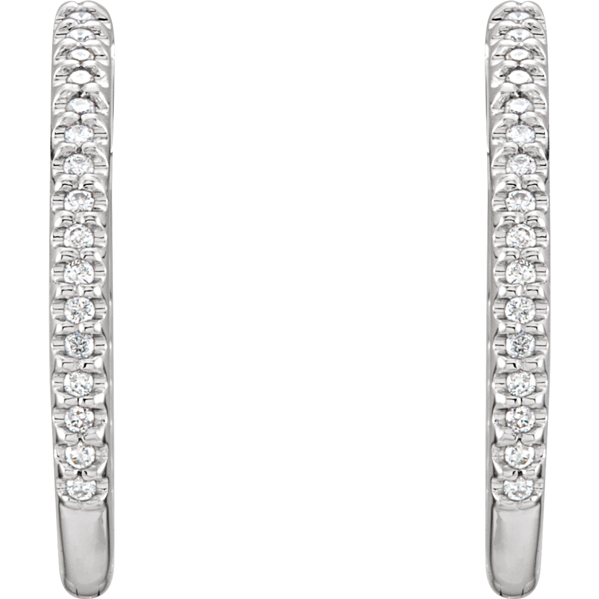 Diamond Hoop Earrings
