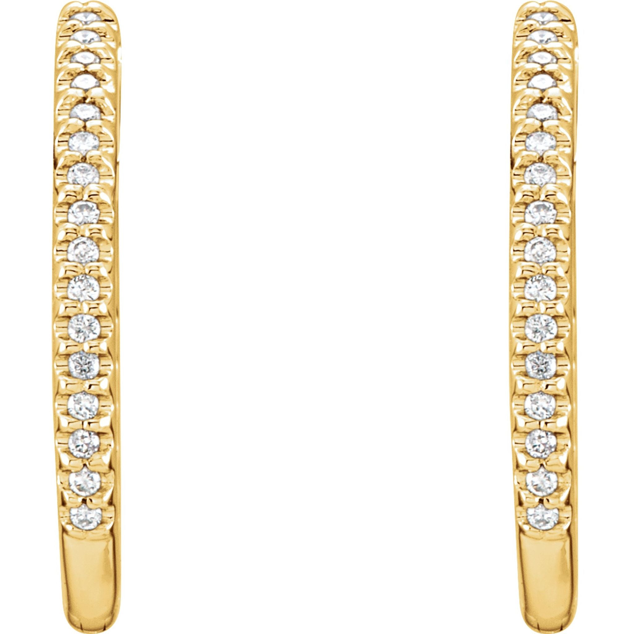 Diamond Hoop Earrings