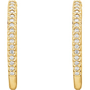 Diamond Hoop Earrings