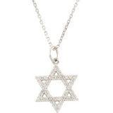 Diamond Star of David Necklace