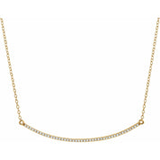 Diamond Bar Necklace
