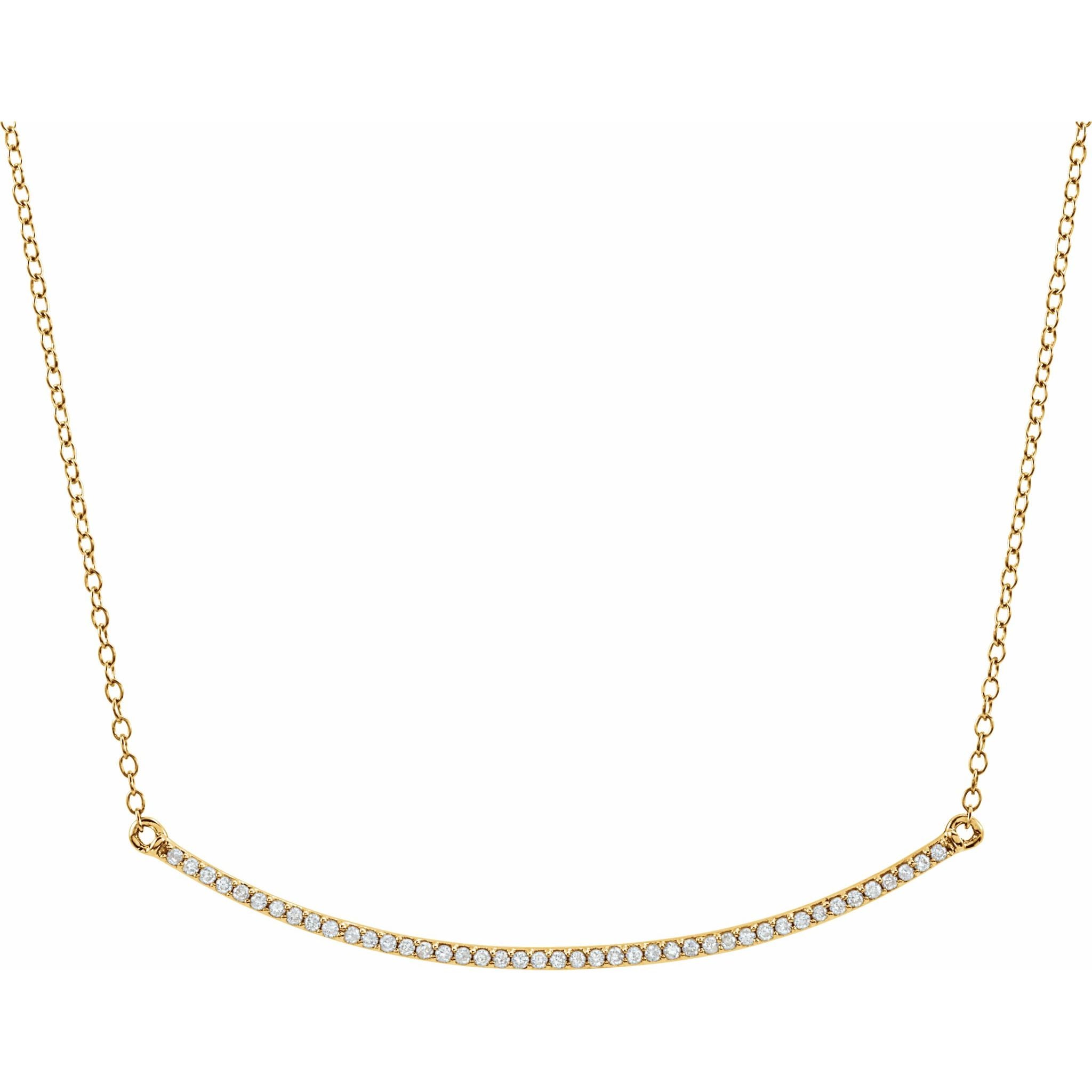 Diamond Bar Necklace