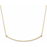 Diamond Bar Necklace
