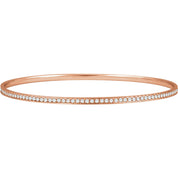 Set of 3 Diamond Bangle Bracelets