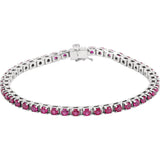 Ruby Tennis Bracelet