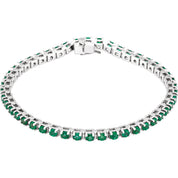 Emerald Tennis Bracelet