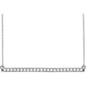 Diamond Bar Necklace