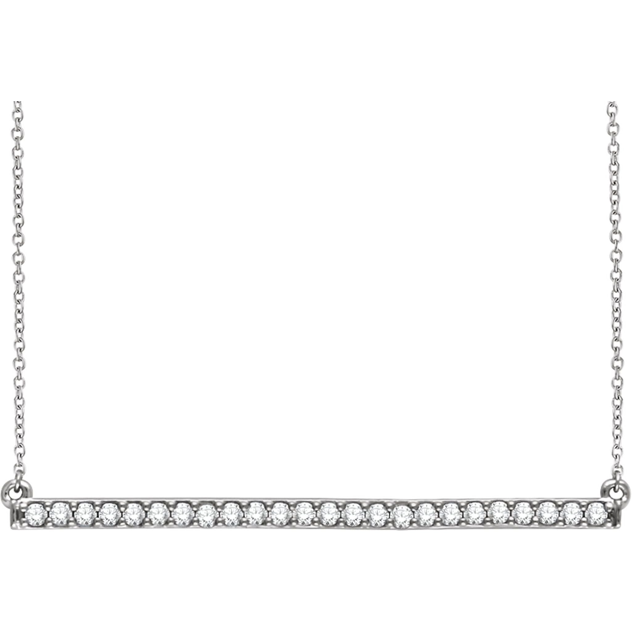 Diamond Bar Necklace
