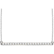 Diamond Bar Necklace