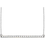 Diamond Bar Necklace