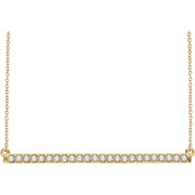 Diamond Bar Necklace