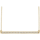 Diamond Bar Necklace