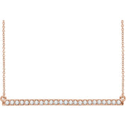 Diamond Bar Necklace