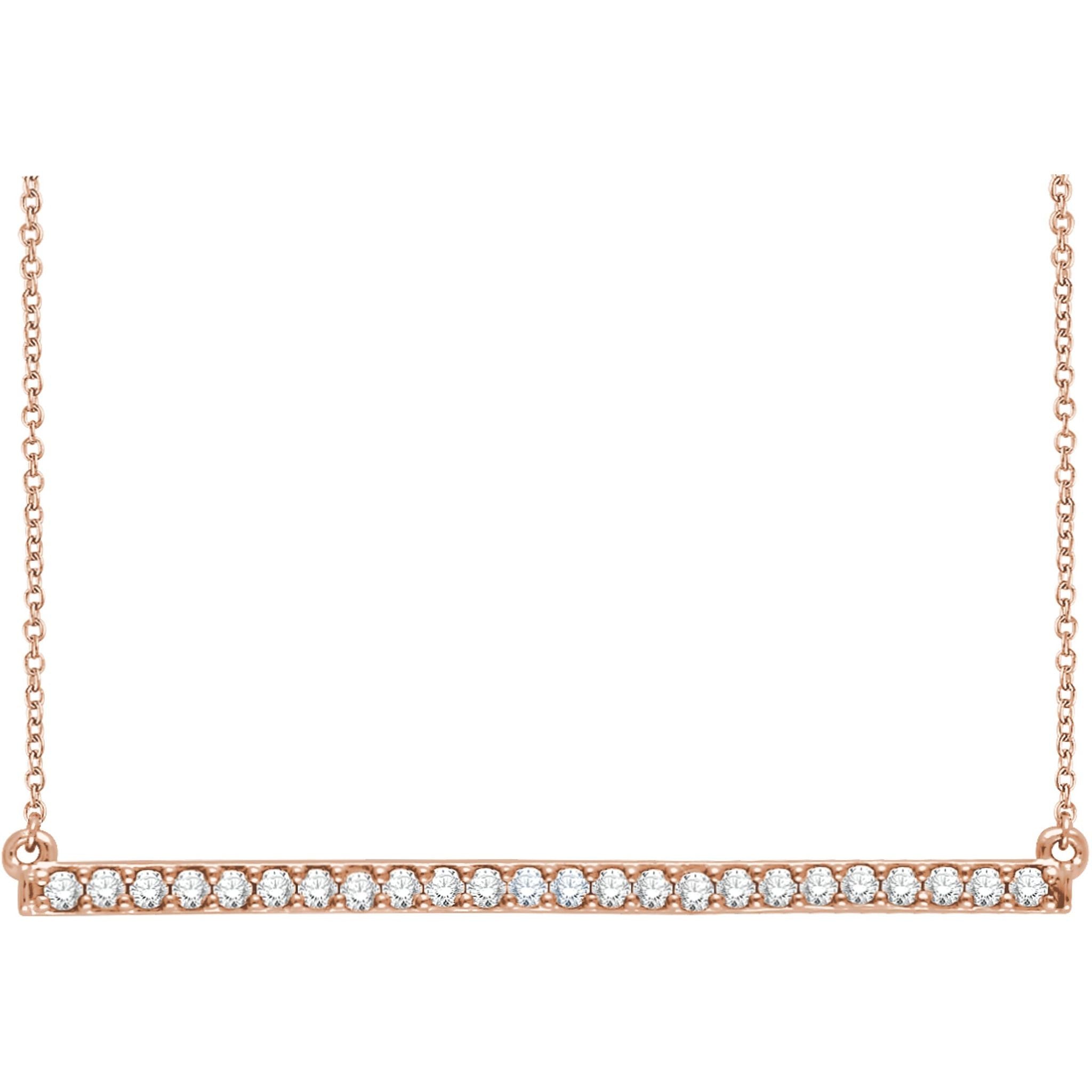 Diamond Bar Necklace