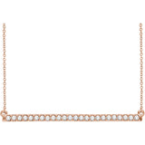 Diamond Bar Necklace