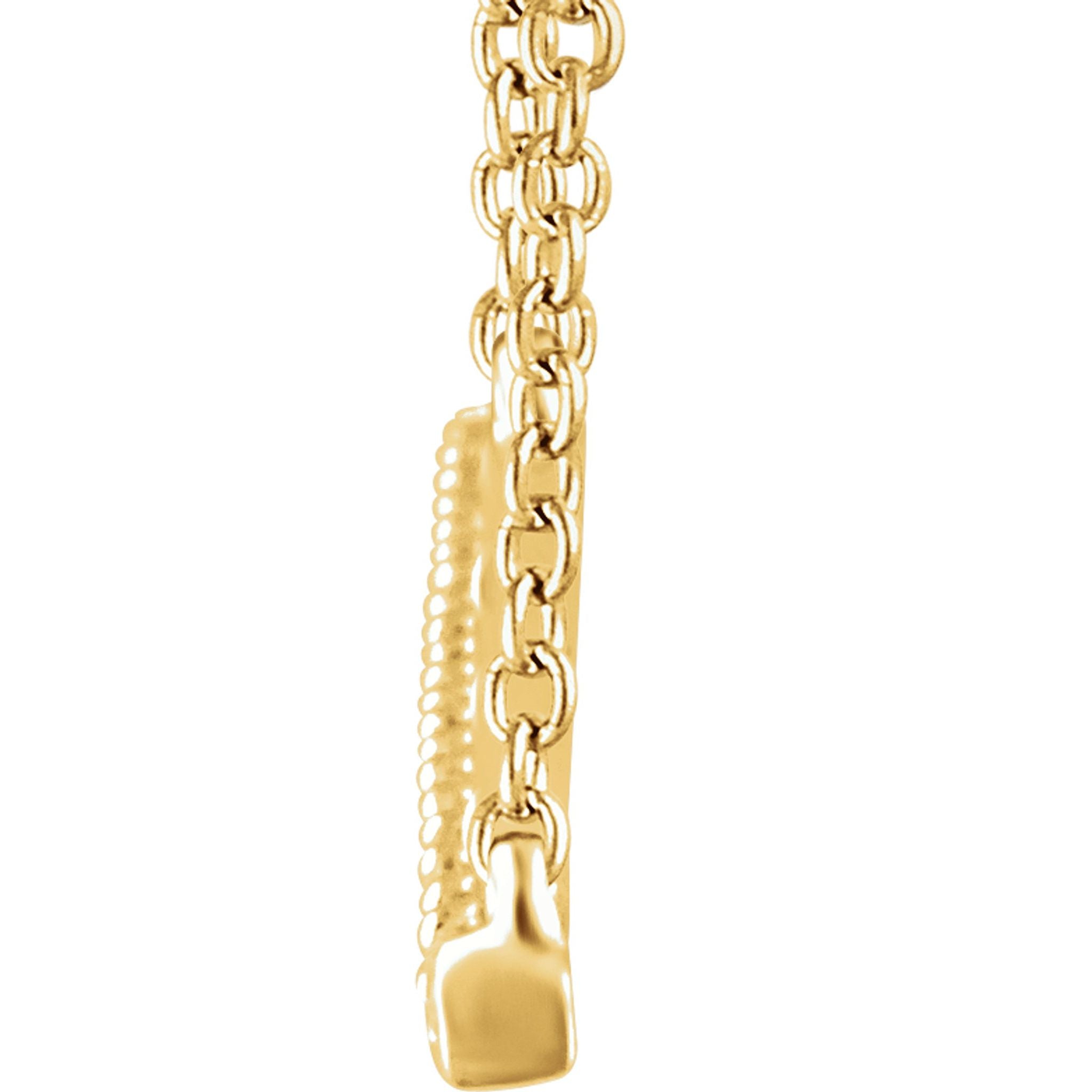 Diamond Bar Necklace