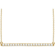 Diamond Bar Necklace