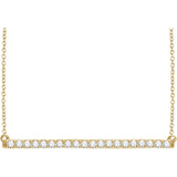 Diamond Bar Necklace