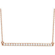 Diamond Bar Necklace