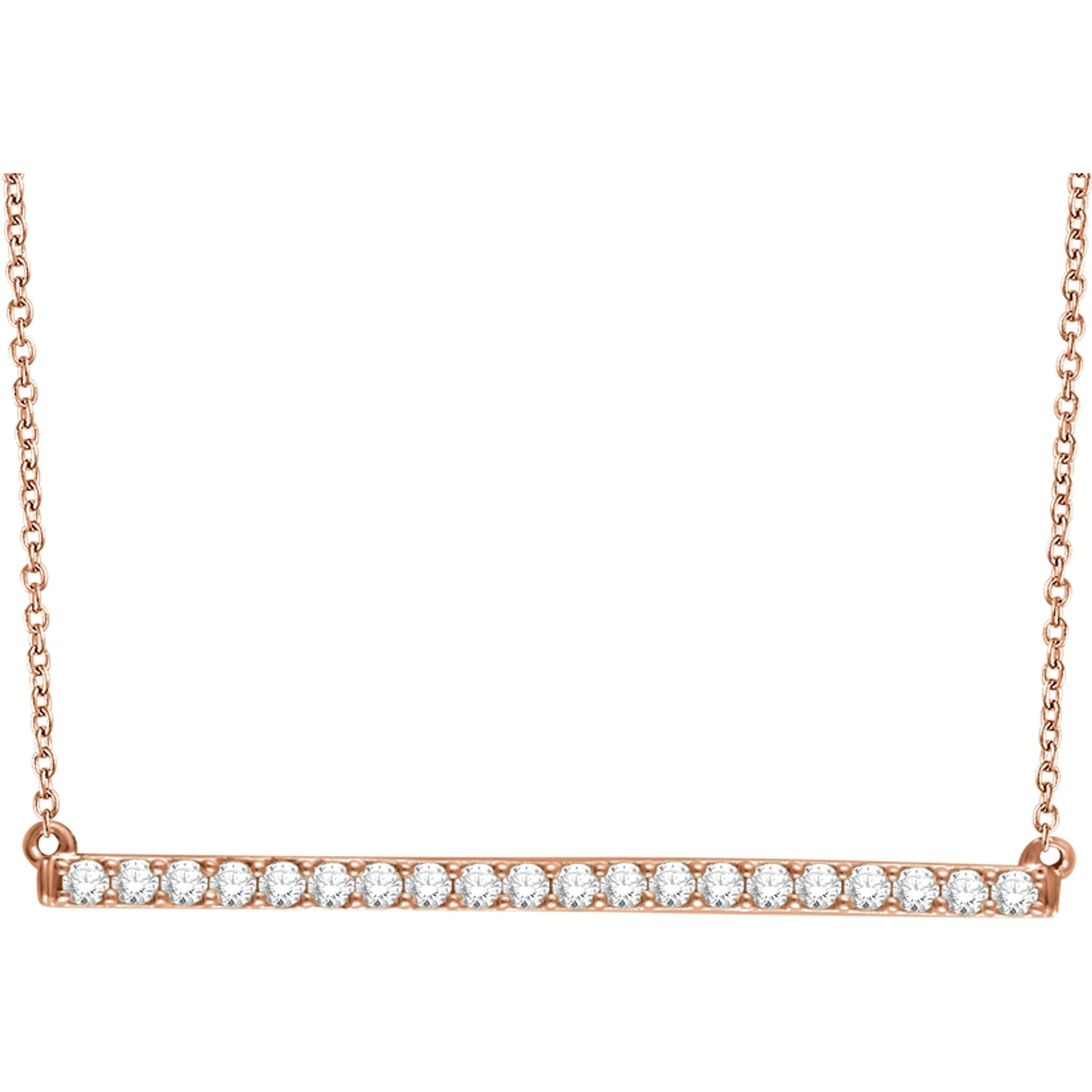 Diamond Bar Necklace