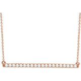 Diamond Bar Necklace