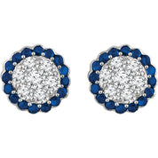 Diamond Halo Earrings