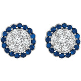 Diamond Halo Earrings