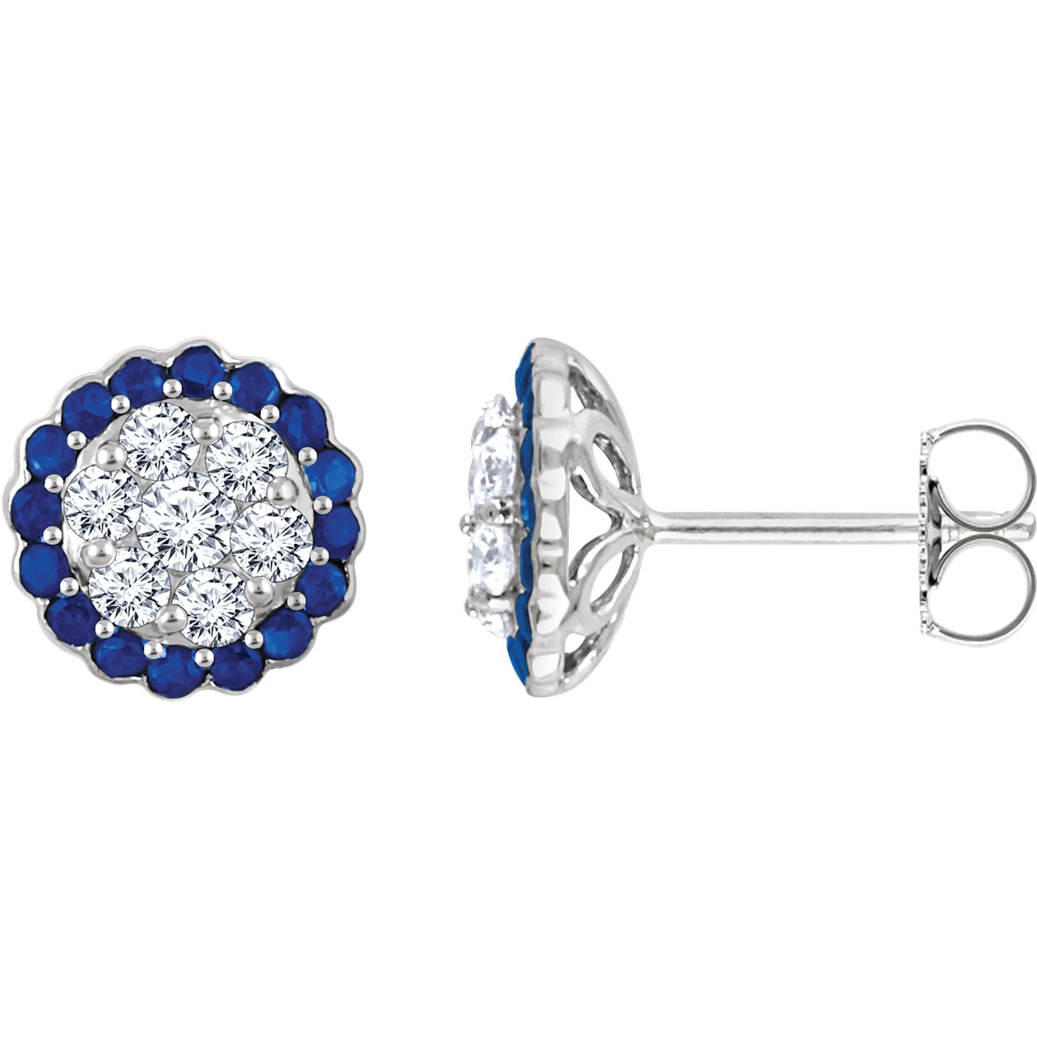 Diamond Halo Earrings