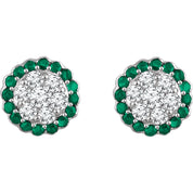Diamond Halo Earrings