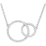 Diamond Interlocking Circles Necklace