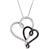 Diamond Interlocking Hearts Necklace