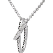 Diamond Interlocking Circles Necklace