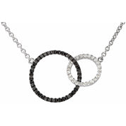 Diamond Interlocking Circles Necklace