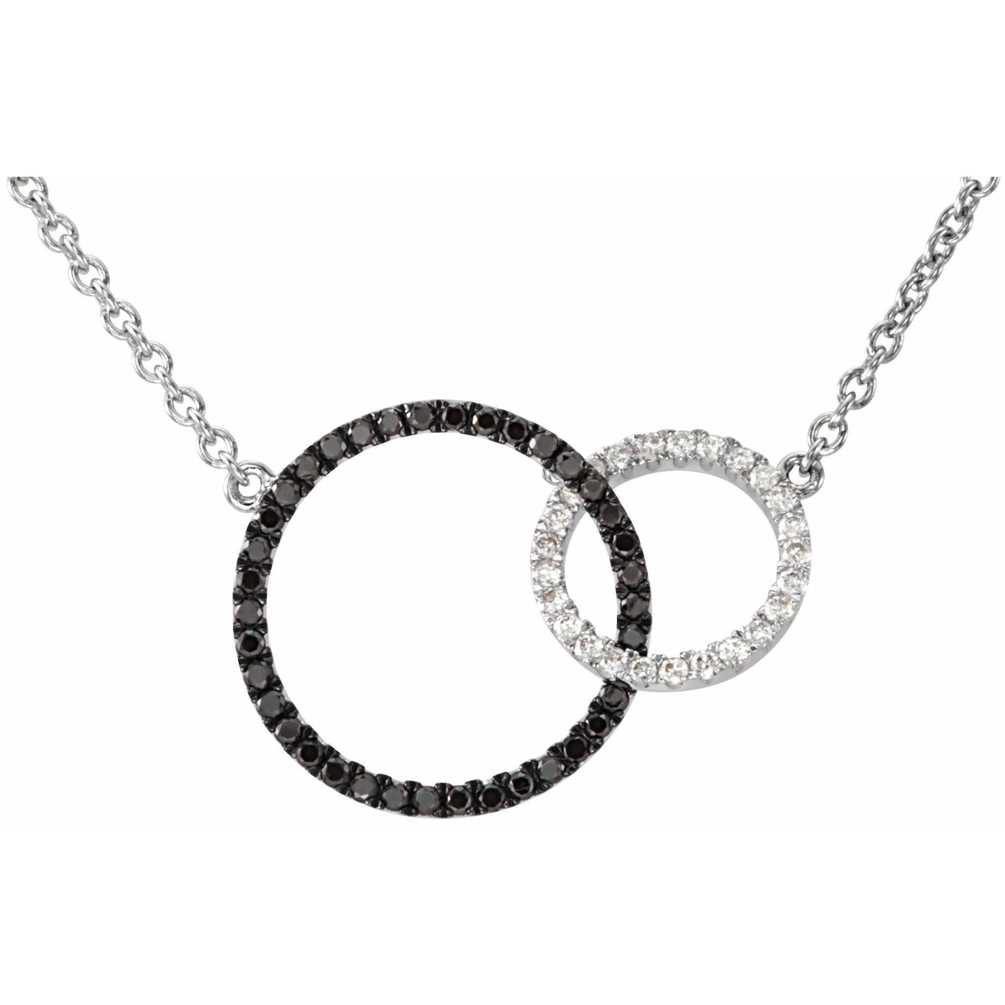 Diamond Interlocking Circles Necklace