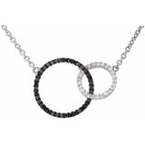 Diamond Interlocking Circles Necklace