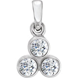 Diamond Three-Stone Necklace