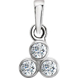 Diamond Three-Stone Necklace
