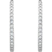 Diamond Hoop Earrings