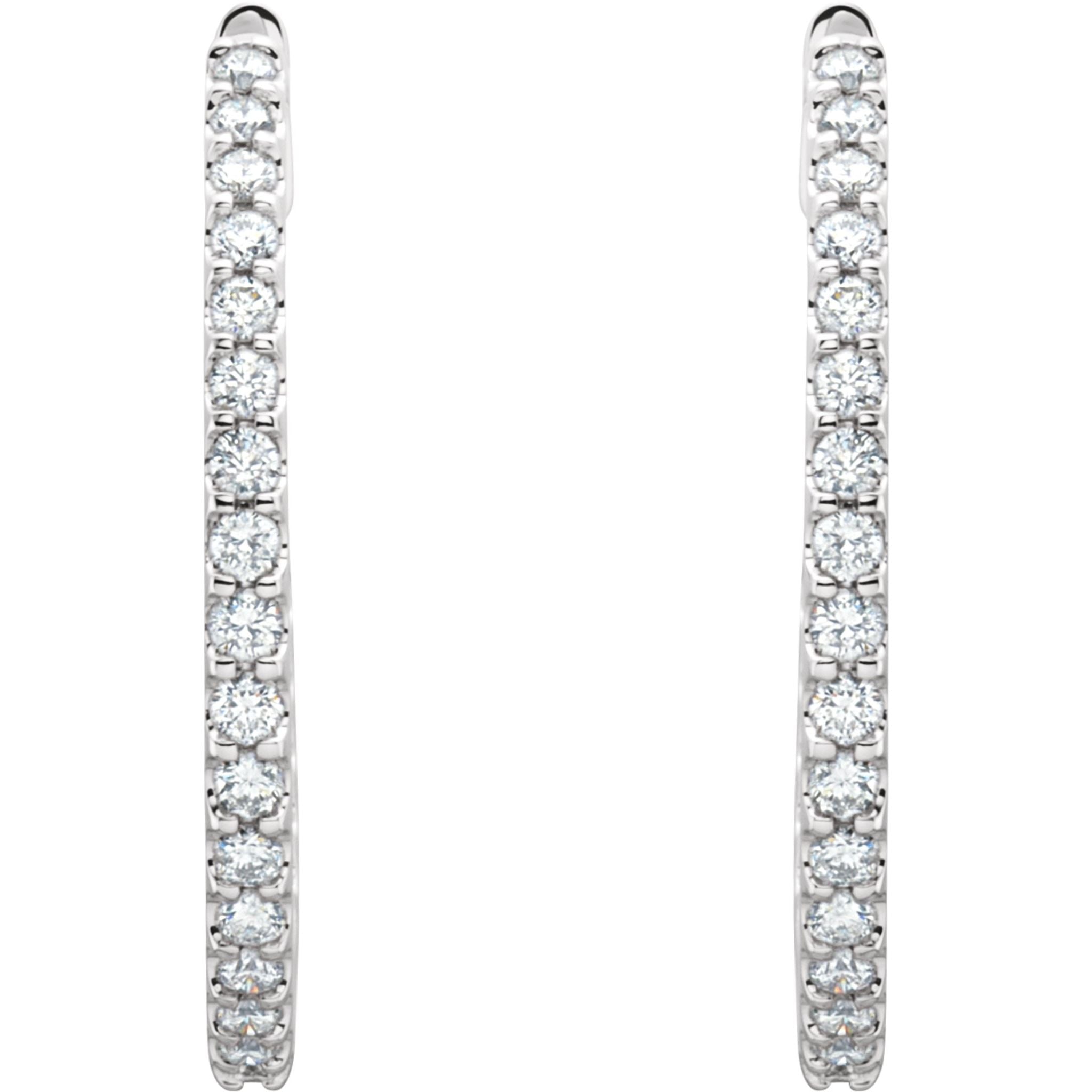 Diamond Hoop Earrings