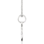 14K White Gold Chai 16-18" Necklace