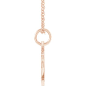 14K Rose Gold Chai 16-18" Necklace