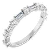 Diamond & Sapphire Stackable Ring