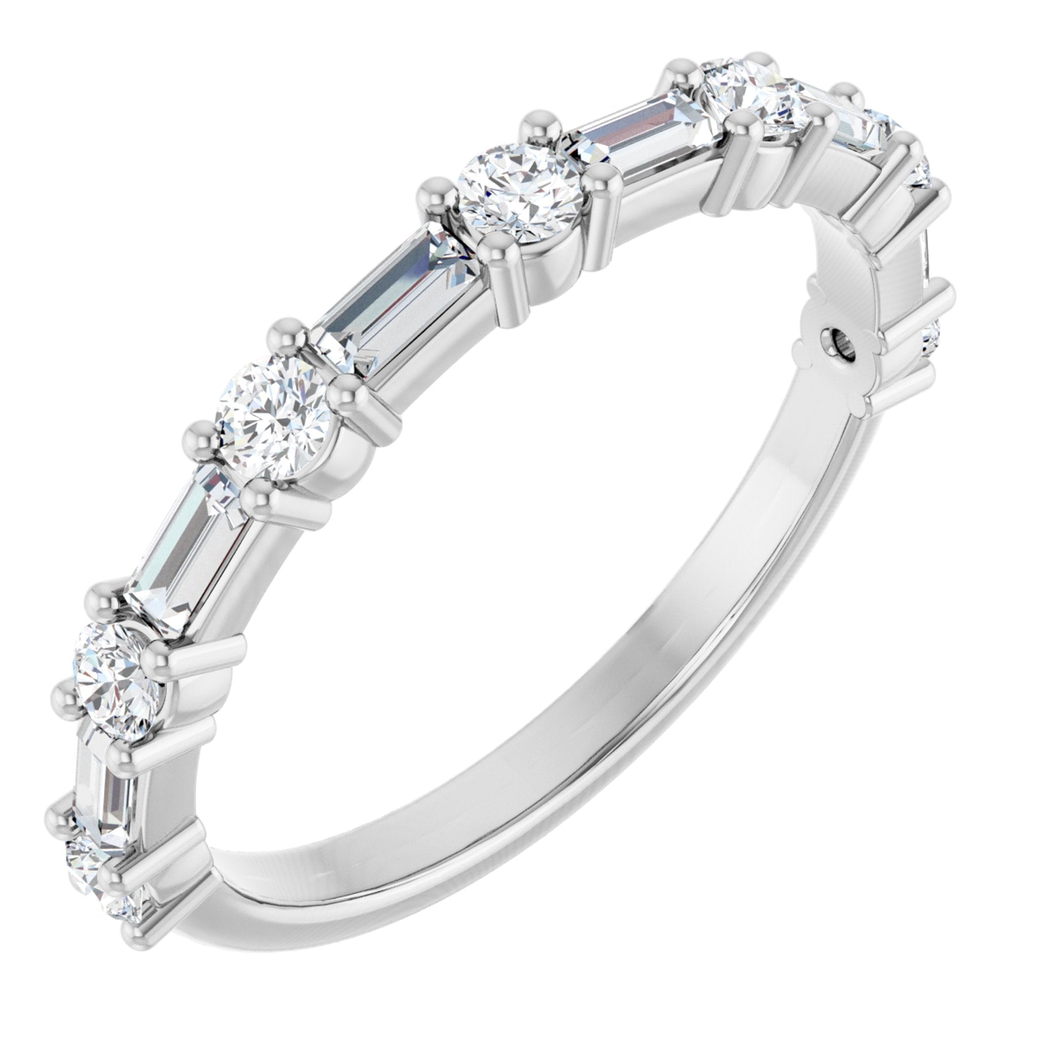 Diamond & Sapphire Stackable Ring