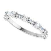 Diamond & Sapphire Stackable Ring