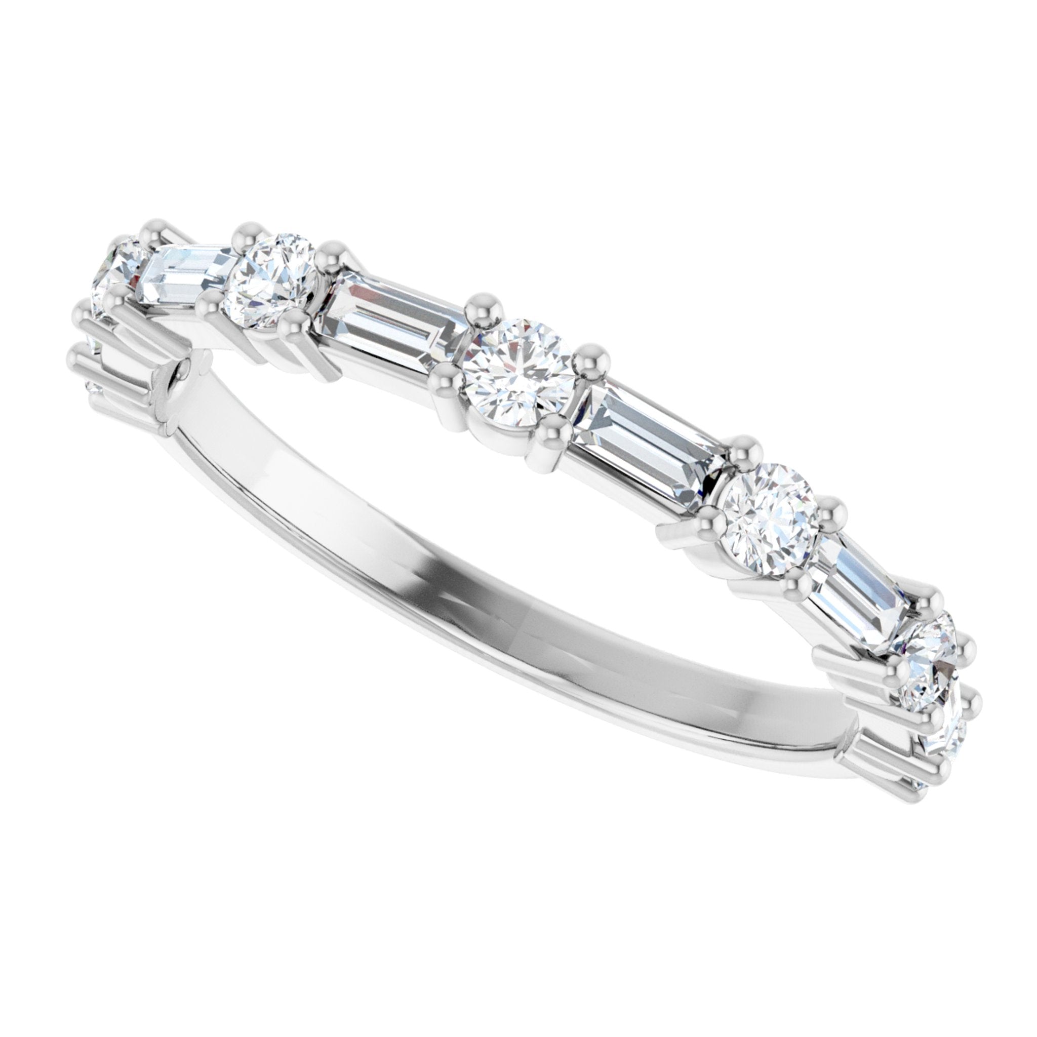 Diamond & Sapphire Stackable Ring