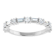 Diamond & Sapphire Stackable Ring